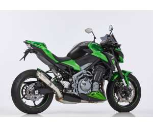 Scarico KAWASAKI Z900 anno  2017 - 2018   terminale di scarico HURRIC SP Slip on in acciaio inossidabile lucidato colore argento