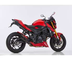 Scarico SUZUKI GSX-S 750 anno  2017 - 2018   terminale di scarico HURRIC Pro 2 Slip on in acciaio inossidabile rivestito colore nero-opaco
