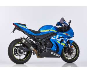 Scarico SUZUKI GSX-R 1000 2017 - 2018  .  SHARK Factory Slip on terminale di scarico Alluminio anodizzato colore nero
