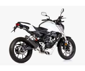 Scarico HONDA CB125R 2018.  SHARK Street GP sistema completo terminale di scarico carbonio colore carbonio