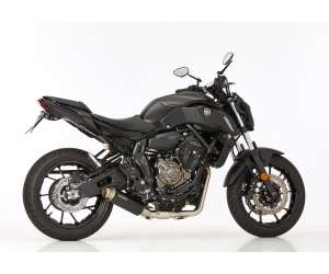 Scarico YAMAHA MT-07 2014 - 2015 - 2016  .  SHARK SRC 4 sistema completo terminale di scarico alluminio anodizzato colore nero