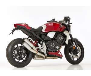 Scarico HONDA CB1000R 2018.  SHARK Track 1000 Slip on terminale di scarico acciaio inossidabile spazzolato colore argento
