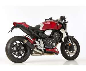 Scarico HONDA CB1000R 2018.  SHARK SRC 4 Slip on terminale di scarico alluminio anodizzato colore nero
