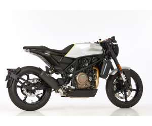 Scarico HUSQVARNA Svartpilen 701 2018.  SHARK GP Series Slip on terminale di scarico acciaio inossidabile rivestito colore nero-opaco