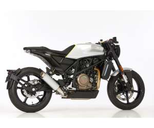 Scarico HUSQVARNA Vitpilen 701 anno  2018 terminale di scarico HURRIC TEC One Slip on in aspetto alluminio titanio colore argento