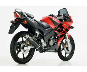 Scarico HONDA CBR125R 2004 - 2005 - 2006  .  SHARK Street Bolt on terminale di scarico carbonio colore carbonio