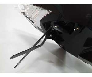 PORTATARGA 4RACING PER  APRILIA CAPONORD  COLORE NERO