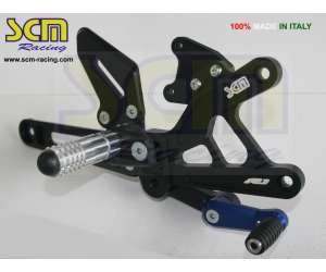 PEDANE   R14 PER Honda CBR-RR 1000 2008/16 colore nero made in Italy prodotte da SCM