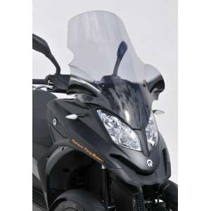 SCOOTER PARABREZZA ERMAX ALTO PROTEZIONE +18CM (80 CM) + P/MAINS+KIT FIXATIONS PER QUADRO 3D 350 AND 350 S 2012/2013 FUME 