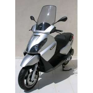 SCOOTER PARABREZZA ERMAX +10 CM PER PIAGGIO X7/X7 EVO 125/250/300 IE 2008/2014 NERO SCURO 