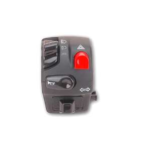 Disopositivo sinistro Domino nero con calotte in tecnopolimero lunghezza cavo 530 mm 0223AA.9A.04-02