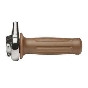 Domino comando gas rapido rally. In alluminio cromato, completo di manopola.Escursione 2,9 gradi per  mm. Corsa massima 42 mm