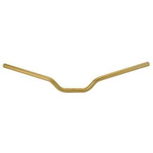 Domino MANUBRIO PIEGA BASSA COLOR ORO IN ALLUMINIO AVIONAL 2014 PER MOTO STRADALI DIMENSIONI: Lunghezza: A - 728 mm Altezza: C - 93 mm Sporgenza: D - 129 mm Diametro: 22 mm