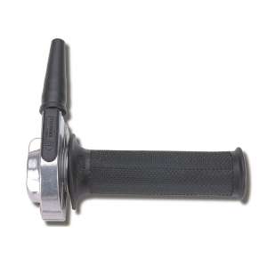 Domino  ComandoGas con manopola nera in Alluminio brillantato. Mono Cavo RapiditÃ : 2,3 °mm