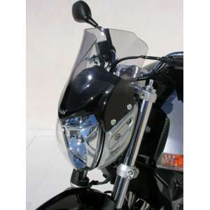   CUPOLINO AEROMAX 27 CM + FIX SATIN NERO ERMAX PER GSR 600 2006/2011 TRASPARENTE 