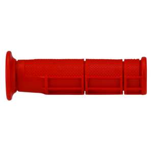 Manopole Domino rosse in gomma termoplastica per montaggio su manubrio per ATV 0900.82.42.06-0 diametro 22 mm
