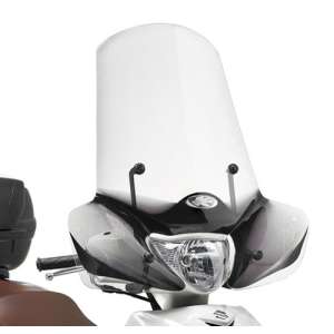Cupolino parabrezza  per SUZUKI Sixteen 125 150  2008 - 2009 - 2010 - 2011 - 2012 - 2013 - 2014 - 2015 - 2016   Fabbricato da Kappa colore trasparente codice prodotto 169AK