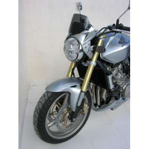 MASCHERINA ERMAX PER CB 600 HORNET BRUSHED ALUMINIUM   CON NERO CHIARO CUPOLINO (+KIT FIX )2005/2006 