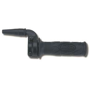 Domino comando gas in alluminio nero compreso di manopola.Mono cavo RapiditÃ : 4 °mm Corsa Max: 46 mm