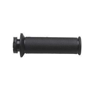 Tubo gas Domino nero con manopola sovrastampata sinistra in gomma termoplastica 4991.90-0