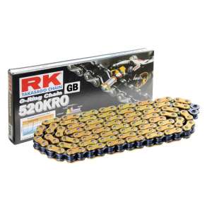 CATENA PER MOTO 520KRO ORO 120 MAGLIE CLF PRODOTTA DA RK 