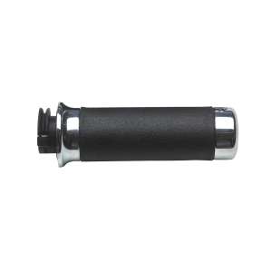 Tubo gas Domino nero con manopola sovrastampata sinistra in gomma termoplastica 5235.90-00