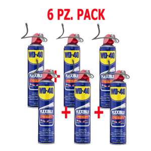 WD-40 Lubrificante sbloccante spray doppia posizione con cannuccia flessibile modellabile e resistente