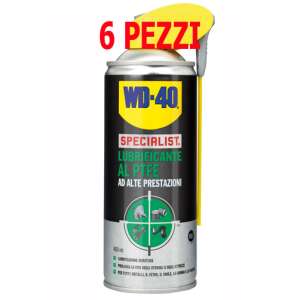 WD-40 Lubrificante al PTFE ad alte prestazioni con la sua formula certificata H2 da NSF contenente PTFE, fornisce una lubrificazione e protezione eccellente riducendo la frizione e l’usura di utensili e attrezzi