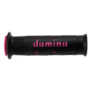 Domino COPPIA MANOPOLE MODELLO XM2 SUPER SOFT IN GOMMA PER MOTO STRADALI / RACING COLORE NERO / FUCSIA Lunghezza: 120 mm e 125 mm Accessori: 97.5595.04-00