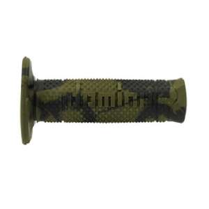 Domino COPPIA MANOPOLE MODELLO CAMOUFLAGE JUNGLE BICOLORE VERDE SCURO / VERDE CHIARO IN GOMMA PER MOTO OFF ROAD CROSS / ENDURO Lunghezza: 120 mm Accessori: 97.5595.04-00