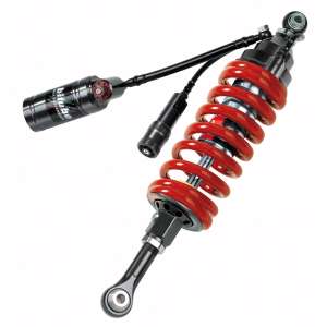 MONO posteriore - Vaschetta con tubo flex - Regolazioni: precarico molla idraulico   estensione   doppia compressione   interasse regolabile   molla Rossa PER HONDA CB600F HORNET  600 ANNO  2007 - 2008