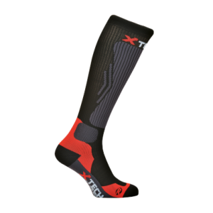 Calze moto tecniche sportive invernali compression nere e arancioni XTECH taglia 35 - 38