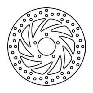 DISCO FRENO APRILIA SCARABEO125 / 200 / 250 / 300 / 400 / 500 ANTERIORE  