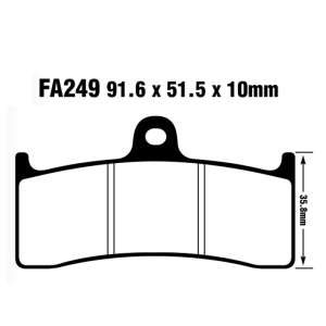 PASTIGLE FRENO EBC MESCOLA SINTER MOTO CODICE R1824900