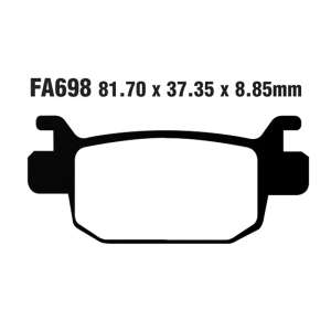 PASTIGLE FRENO EBC MESCOLA ORGANICA MOTO CODICE R1269800