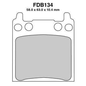 PASTIGLE FRENO FERODO MESCOLA ORGANICA MOTO CODICE FDB134P