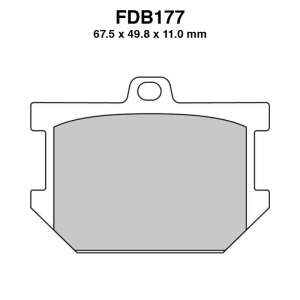 PASTIGLE FRENO FERODO MESCOLA ORGANICA MOTO CODICE FDB177P