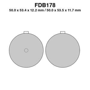 PASTIGLE FRENO FERODO MESCOLA ORGANICA MOTO CODICE FDB178P