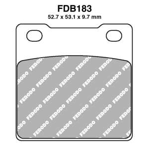 PASTIGLE FRENO FERODO MESCOLA ORGANICA MOTO CODICE FDB183P