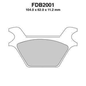 PASTIGLE FRENO FERODO MESCOLA SINTER MOTO CODICE FDB2001SG