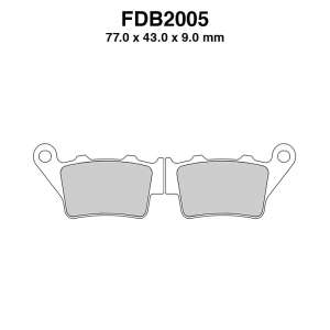 PASTIGLE FRENO FERODO MESCOLA SINTER MOTO CODICE FDB2005SG