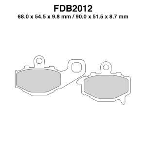 PASTIGLE FRENO FERODO MESCOLA SINTER MOTO CODICE FDB2012ST
