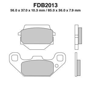 PASTIGLE FRENO FERODO MESCOLA SINTER MOTO CODICE FDB2013SG