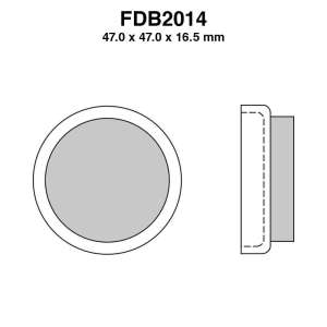 PASTIGLE FRENO FERODO MESCOLA SINTER MOTO CODICE FDB2014SG