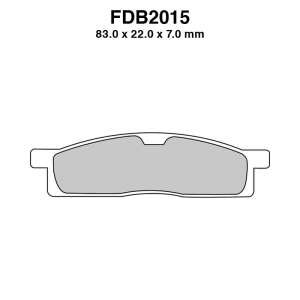 PASTIGLE FRENO FERODO MESCOLA SINTER MOTO CODICE FDB2015SG