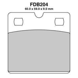 PASTIGLE FRENO FERODO MESCOLA RACING MOTO CODICE FDB2042ZRAC