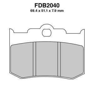 PASTIGLE FRENO FERODO MESCOLA SINTER MOTO CODICE FDB2040ST