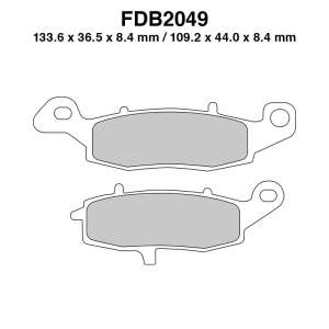 PASTIGLE FRENO FERODO MESCOLA SINTER MOTO CODICE FDB2049ST