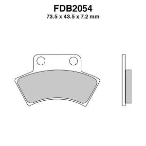 PASTIGLE FRENO FERODO MESCOLA SINTER MOTO CODICE FDB2054SG