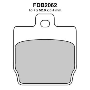 PASTIGLE FRENO FERODO MESCOLA ORGANICA MOTO CODICE FDB2062EF